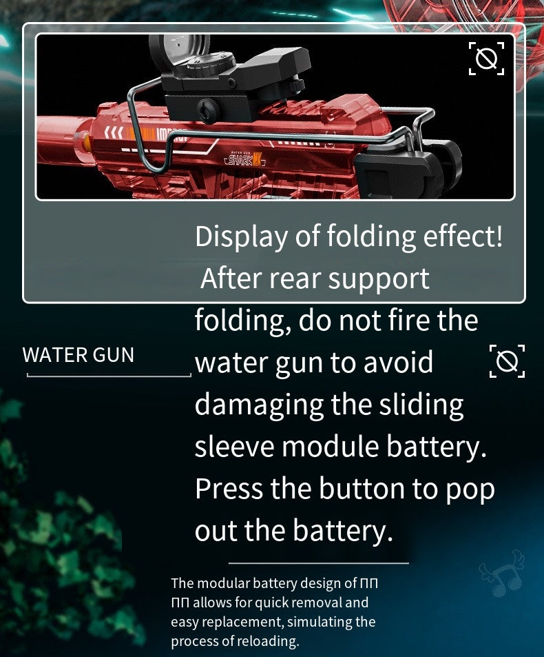 2025 NEW! Automatic Reload Electric Water Gun with Light