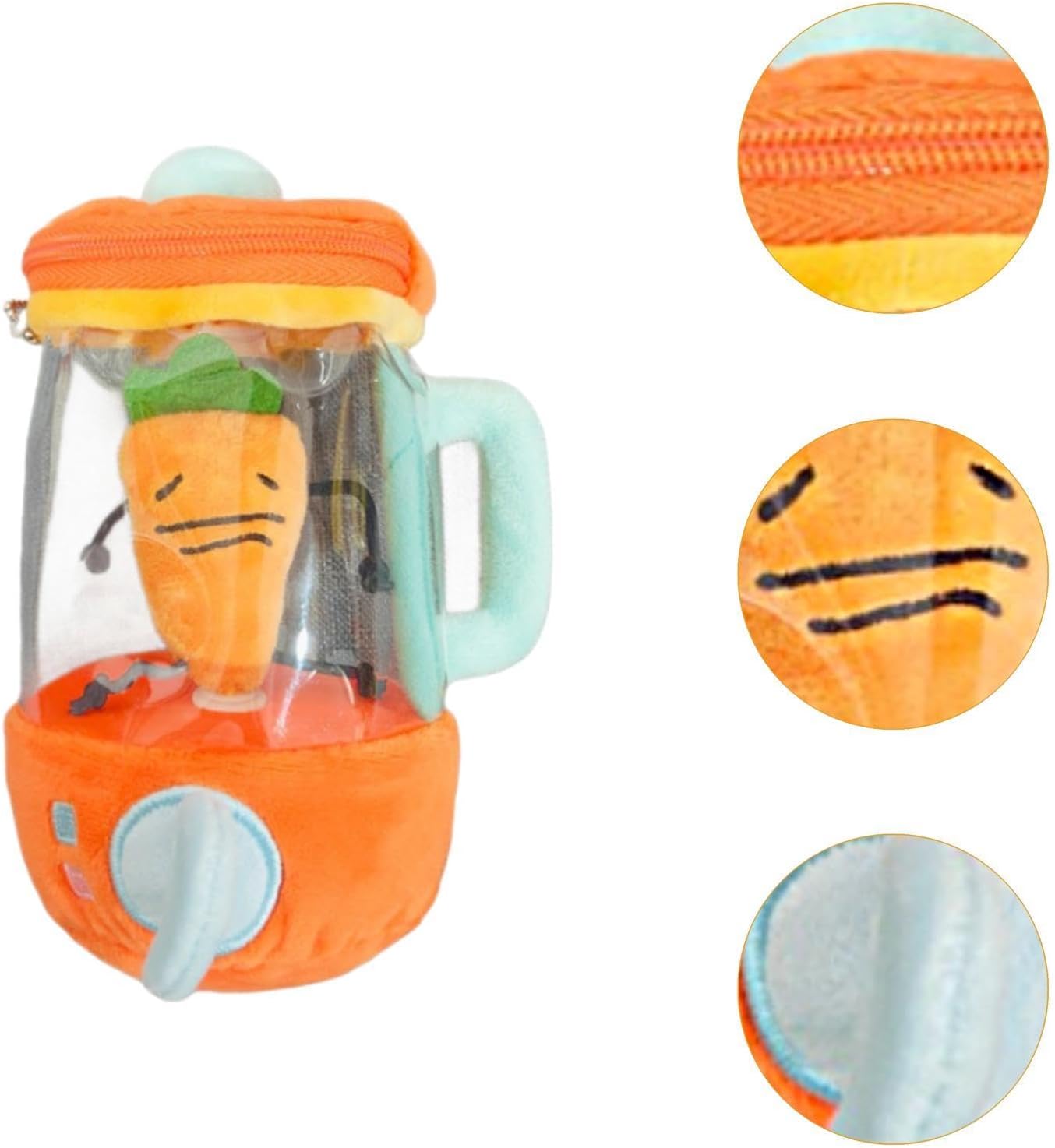 Plush Carrot Juicer Toy,Cute,Creative,Novelty,Portable,Carrot Doll